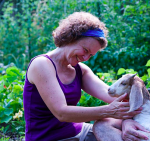 Daphne with Baby Goat