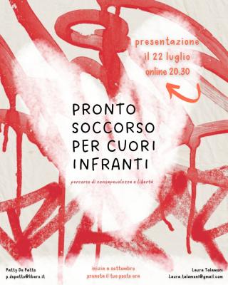 Presentazione online 22 luglio 2025 del "Corso per cuori infranti (e non)"