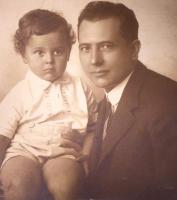 Eugene Fendlin with his father