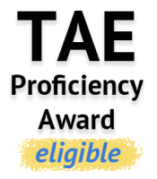 TAE Proficiency Award eligible logo