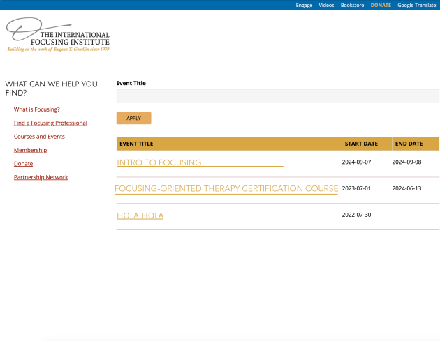 Sample Member Page