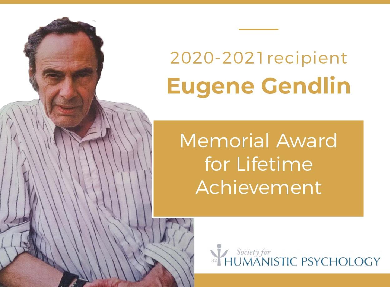 Eugene Gendlin receives lifetime achievement award