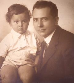 Gene with his father